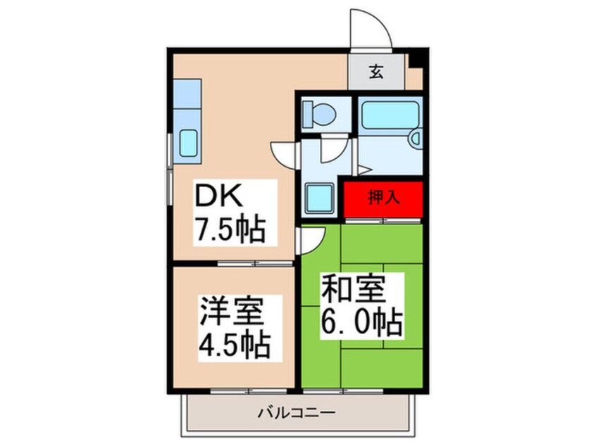 間取図 ﾒｿﾞﾝ ﾘﾌﾞﾚ