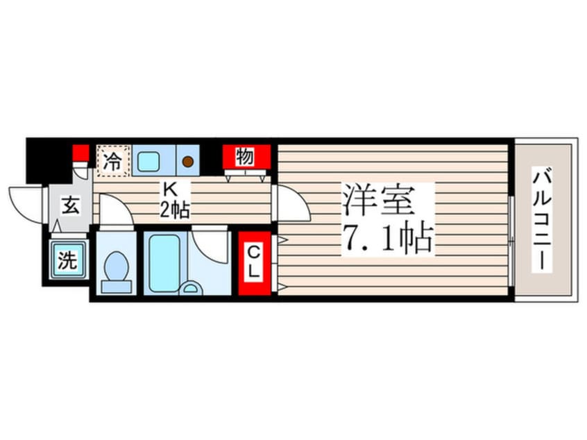 間取図 ﾆｭｰｶﾞｲｱﾘﾙｰﾑ東葛西No.76