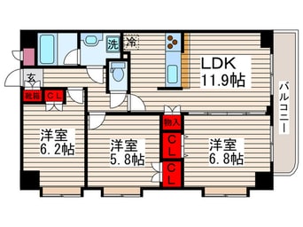 間取図 関寅ビル第5