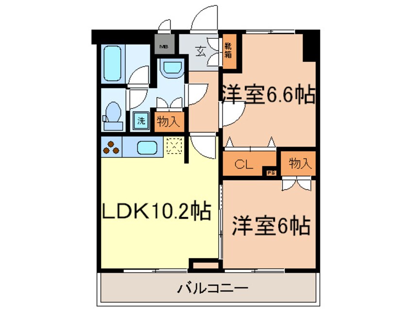 間取図 関寅ビル第5