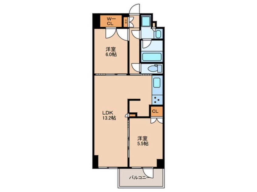 間取図 ｻﾞ･ｹﾝｼﾞﾝﾄﾝ･ﾚﾝｼﾞﾃﾞﾝｽときわ台