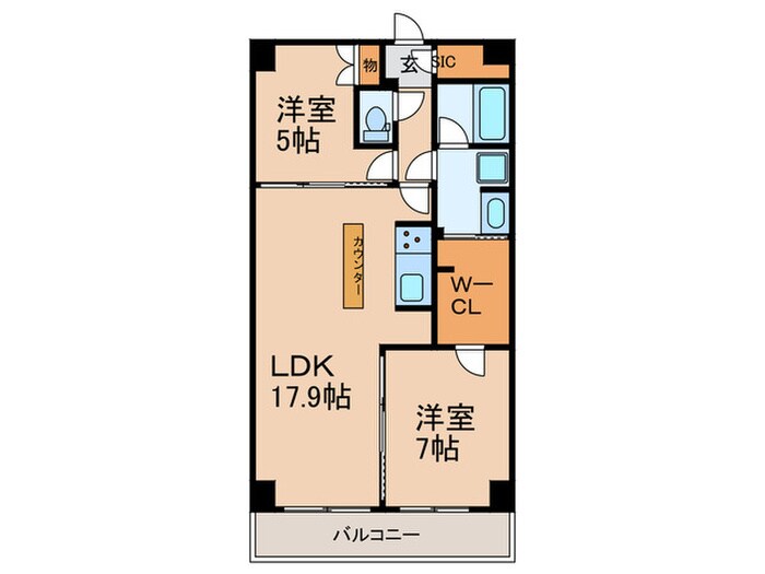 間取り図 ｻﾞ･ｹﾝｼﾞﾝﾄﾝ･ﾚﾝｼﾞﾃﾞﾝｽときわ台
