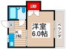ドエル大路 1Kの間取り