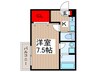 仮）ジーメゾン浦和松本 1Kの間取り