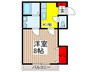 セラージュＡ 1Kの間取り