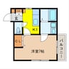 セラージュＡ 1Kの間取り