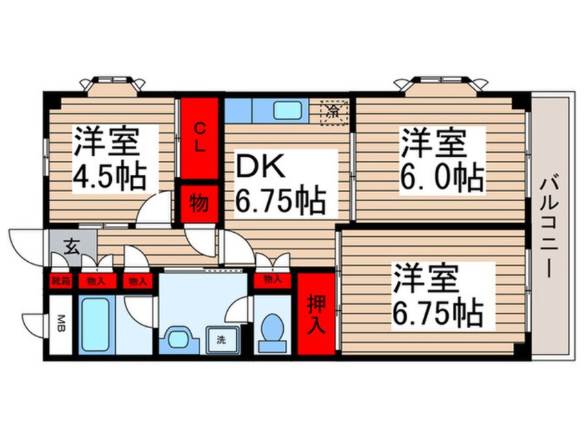 間取図 サントミグランドールマンション