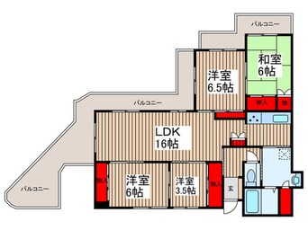 間取図 オークヒルズ天沼