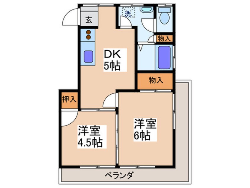 間取図 宝町山田アパ－ト