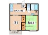池田ハイツ 2DKの間取り