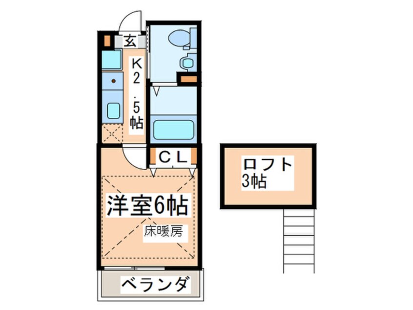 間取図 ピースコート登戸