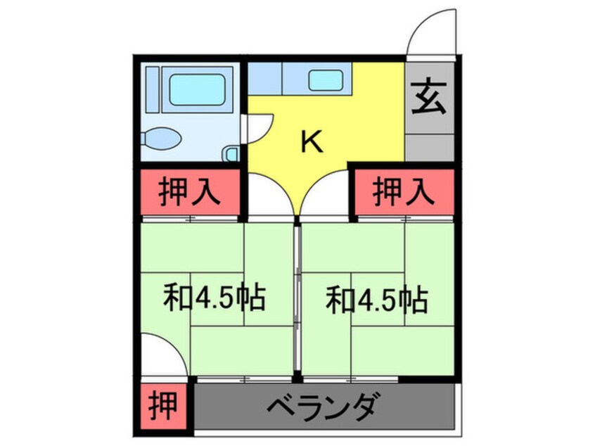 間取図 キャッスル西台