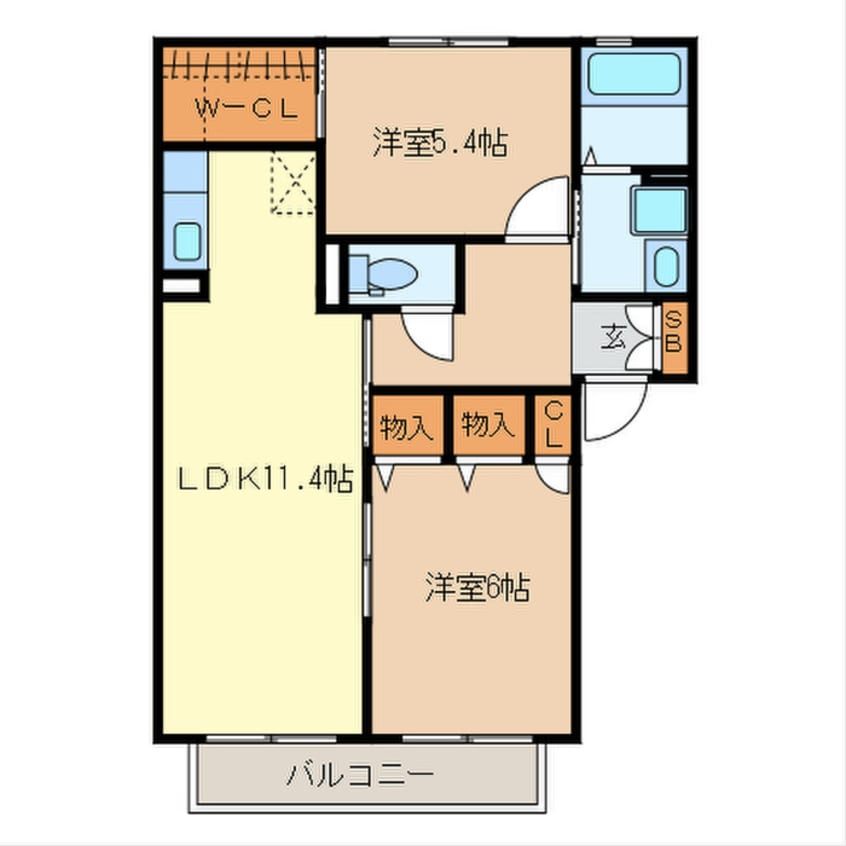 間取図 ランヴェールＡ棟