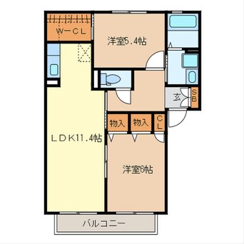 間取図 ランヴェールＡ棟