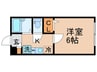 エスポワ－ルＡ棟 1Kの間取り