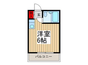 間取図 パ－ルハイツ大沼