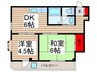 ソマ－ル西竹の塚 2DKの間取り