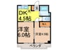 豊川マンション 2DKの間取り