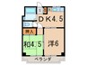 豊川マンション 2DKの間取り