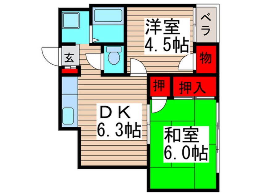 間取図 ニュー原木マンション