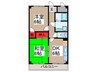 ビユープラザ斉藤３ 2DKの間取り