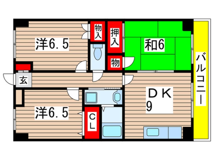 間取図 ＳＣヒルズ米市