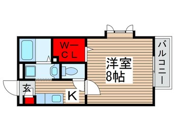 間取図 グランディ－ル・ヒーカC棟