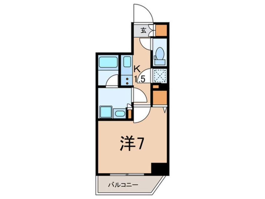 間取図 仮)木場ｽﾃｰｼｮﾝﾚｼﾞﾃﾞﾝｽ（403）