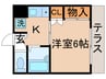 Ｖｉｌｌａ綾瀬 1Kの間取り
