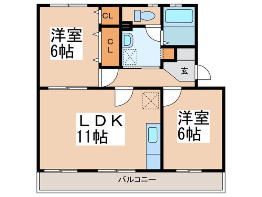 間取図 ポプラヶ丘コープ８号棟