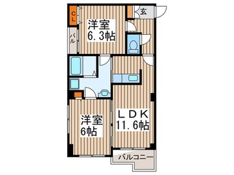 間取図 メゾンサンセ－ル