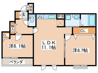 間取図 アンジュール登戸