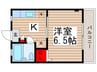 マンションＨＥＲＯ（大嘉） 1Kの間取り