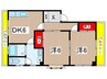 ハイム  イチムラ 2DKの間取り