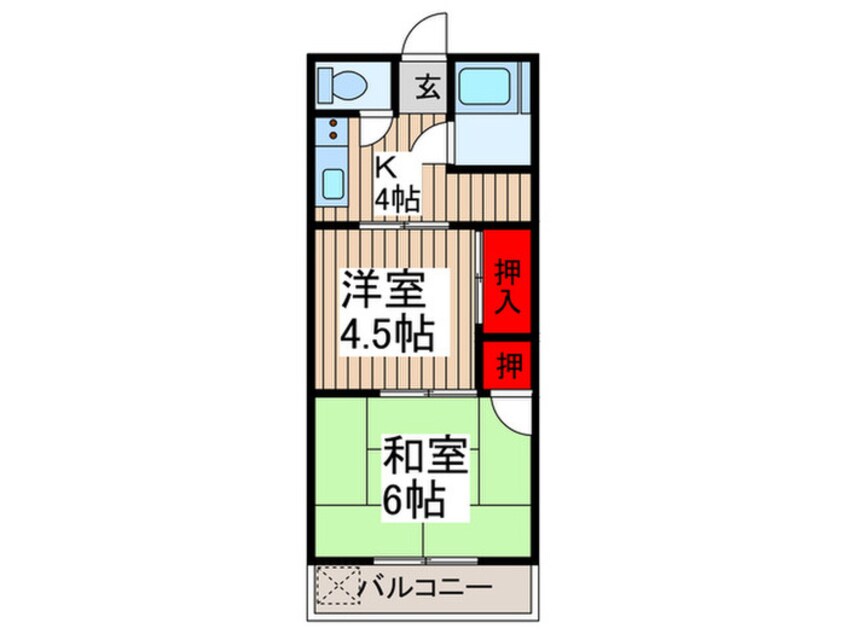 間取図 優栄荘