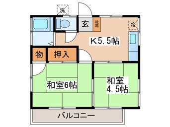 間取図 旭ハイツＢ棟