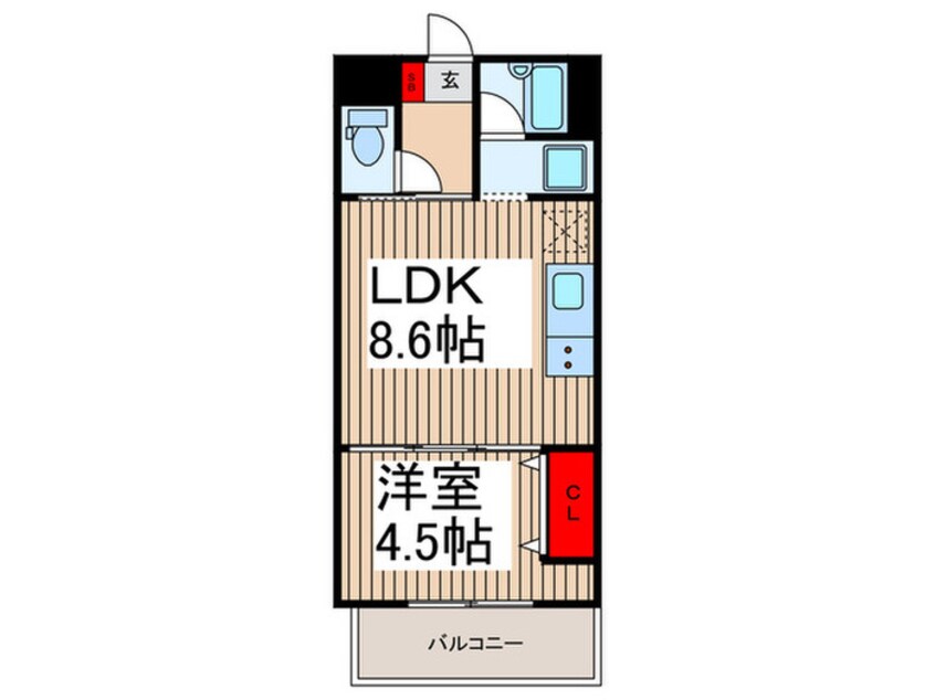 間取図 ウィルテラス押上