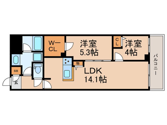 間取り図 プライムガーデン若木