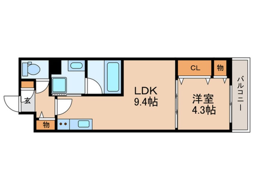 間取図 プライムガーデン若木