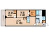 プライムガーデン若木 2LDKの間取り