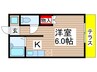 ＹＫハウス小仲台 1Kの間取り