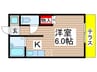 ＹＫハウス小仲台 1Kの間取り