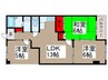 メゾンドアムール 3LDKの間取り