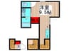 ベルディグリ堀切菖蒲園 1Rの間取り