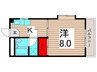 コ－ポ星野 1Kの間取り