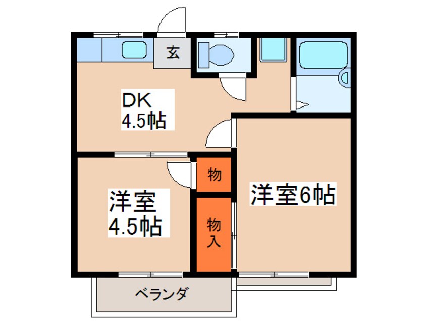 間取図 コ―ポＹ．Ｋ