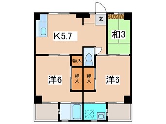 間取図 ビレッジハウス鎌倉2号棟