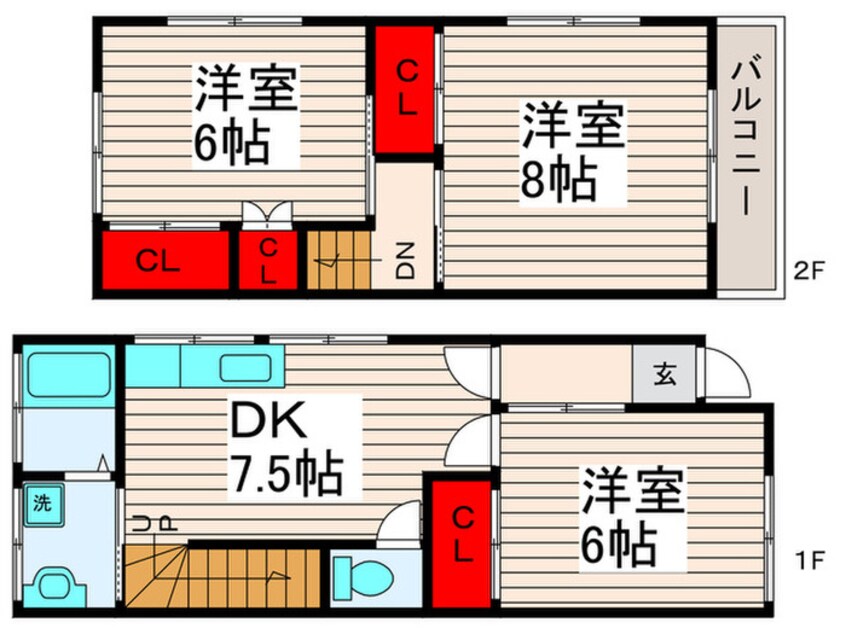 間取図 松原方貸家２