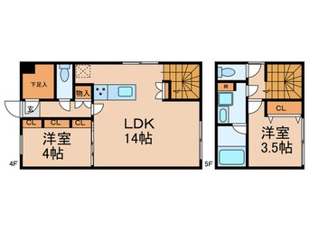 間取図 CREAL江戸川橋