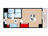 クリスタルコ－ト 1Kの間取り